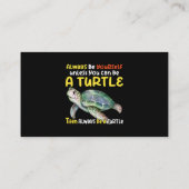 Zee schildpad visitekaartje (Achterkant)