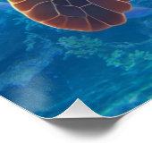 Zee Schildpad voor Mindfulness en Kustrust Perfect Poster (Hoek)
