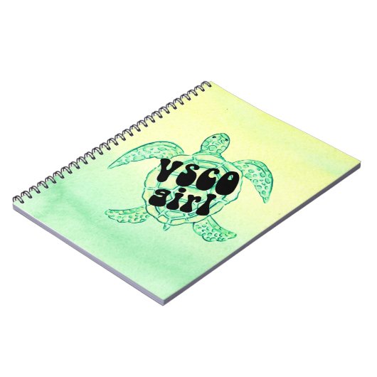 Zee schildpad vsco notitieboek (Linkerzijde)