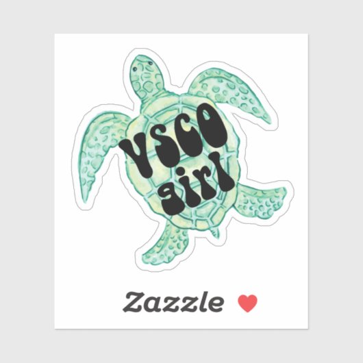 Zee schildpad vsco sticker (Vel)