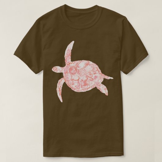 Zee schildpad waterverf 1 t-shirt (Design voorkant)