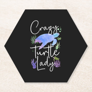 Zee schildpad Waterverf Kartonnen Onderzetters