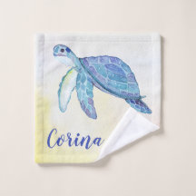 Zee schildpad waterverf monogram