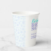 Zee schildpad whimsy waterverf verlate baby aqua papieren bekers (Rechts)