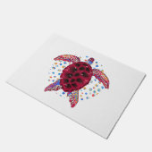 Zee schildpad zeedier gift schildpad deurmat (Schuin)