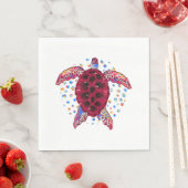 Zee schildpad zeedier gift schildpad servet (Insitu)