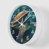 Zee Schildpad Zwemmen in de Oceaan (Hoek)