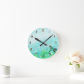 Zee schildpad zwemmen in de oceaan ronde klok (Huis)