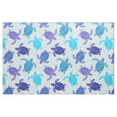 Zee schildpadden blauw. stof (Fat Quarter)