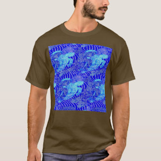 zee schildpadden blauw t-shirt