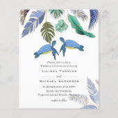 Zee Schildpadden Bruiloft Blauw Geel (Voorkant)