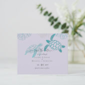 Zee schildpadden bruiloft moderne kunst (Staand voorkant)