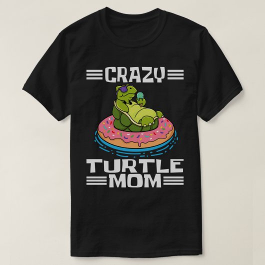 Zee schildpadden Crazy Turtle Ma 1 T-shirt (Design voorkant)