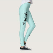 Zee Schildpadden en Pin Stripe Aqua Leggings (Rechts)
