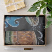 Zee schildpadden Golfkunst Tissuepapier (Geschenk)