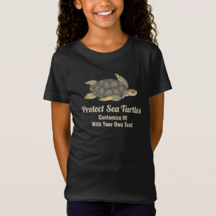 Zee schildpadden in de oceaan Habitatklimaat redde T-shirt