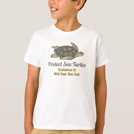 Zee schildpadden in de oceaan Habitatklimaat redde T-shirt (Voorkant)