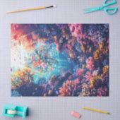 Zee schildpadden in prachtige Schilderachtig oceaa Tissuepapier (Craft)