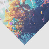 Zee schildpadden in prachtige Schilderachtig oceaa Tissuepapier (Detail)