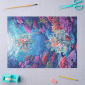 Zee schildpadden in prachtige Schilderachtig oceaa Tissuepapier (Craft)