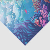 Zee schildpadden in prachtige Schilderachtig oceaa Tissuepapier (Detail)