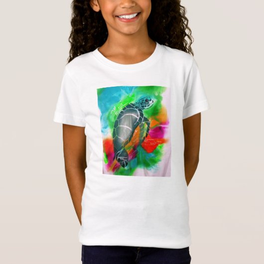 zee schildpadden, jasje, maui, hawaii, tropisch t-shirt (Voorkant)