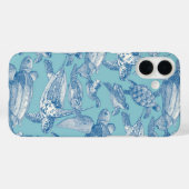 zee schildpadden kobalt hemelsblauw Case-Mate iPhone case (Achterkant (horizontaal))