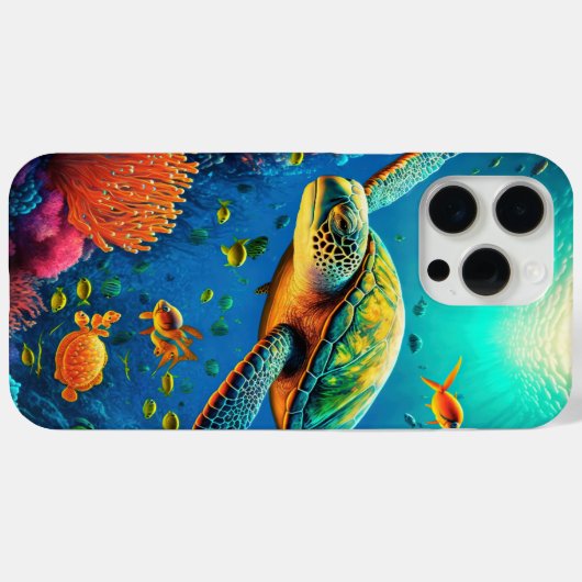 Zee Schildpadden Mariene Naturen Case-Mate iPhone Case (Achterkant (horizontaal))