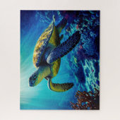 Zee Schildpadden Mariene Naturen Legpuzzel (Verticaal)