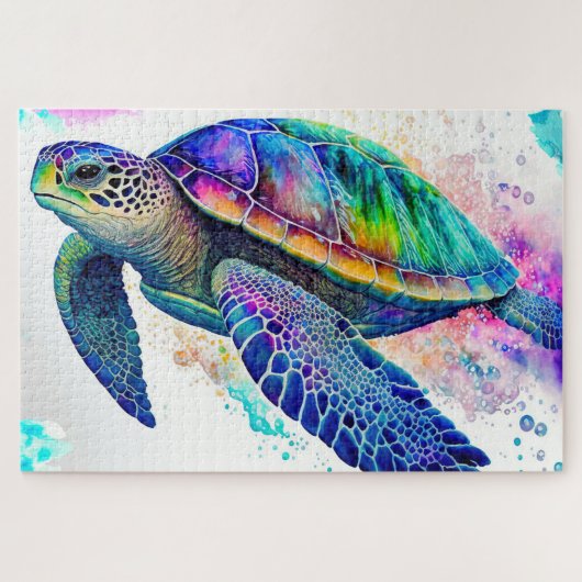 Zee Schildpadden Mariene Naturen Legpuzzel (Horizontaal)