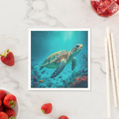 Zee Schildpadden Mariene Naturen Servet (Insitu)