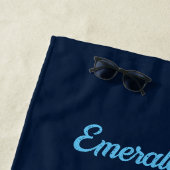 Zee-schildpadden (marinekust) strandlaken (In situ)