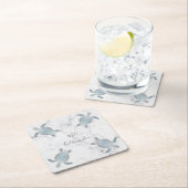 Zee schildpadden | Mele Kalikimaka | Kerstmis Kartonnen Onderzetters (Insitu)