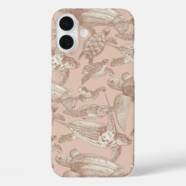 zee schildpadden mocha mousse crème tan iPhone 16 plus hoesje