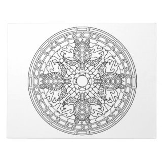 Zee schildpadden Seaturle Mandala Patroonkleurboek Notitieblok