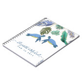 Zee Schildpadden Trouwen Blauw Geel Notitieboek (Linkerzijde)