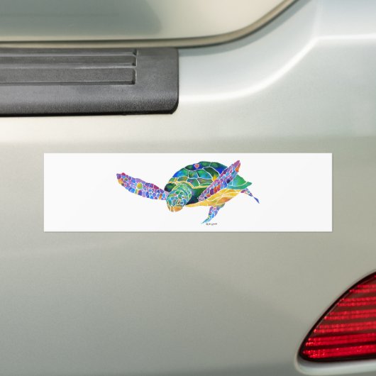 Zee schildpadden uit de Oceaan Bumpersticker (Op auto)
