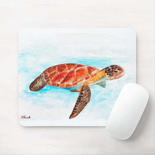 Zee schildpadden uit de schildpad muismat (Met muis)