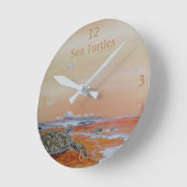 Zee schildpadden! Zee schildpadklok. Ronde Klok (Hoek)