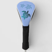 Zee schildpadden zwemmen op Perri Blue Water Golfheadcover (Voorkant)