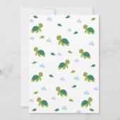 Zee schildpadje en verjaardagsfeestje kaart (Achterkant)