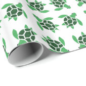 Zee Schildpadmozaïek in Jade Green Cadeaupapier (Rol Hoek)