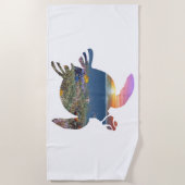 Zee schildpadreef strandlaken (Voorkant)