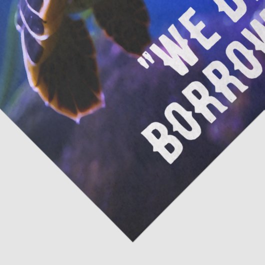 Zee schildpadweefsel/ontkoppelingspapier tissuepapier (Detail)