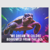 Zee schildpadweefsel/ontkoppelingspapier tissuepapier (Voorkant)