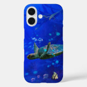 Zee-schildpadWIJN OP WATER Case-Mate iPhone Case (Achterkant)