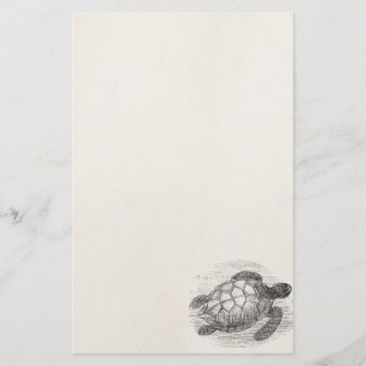  Zee Schildschildpad op maat Briefpapier (Voorkant)