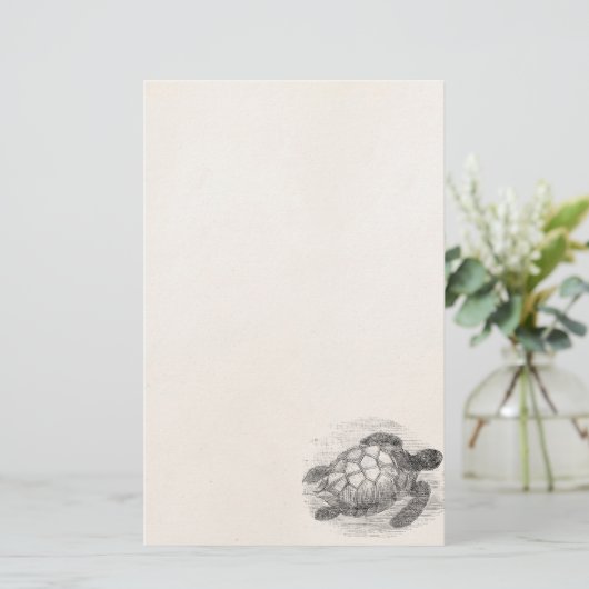  Zee Schildschildpad op maat Briefpapier (Staand voorkant)