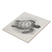  Zee Schildschildpad op maat Tegeltje (Zijkant)