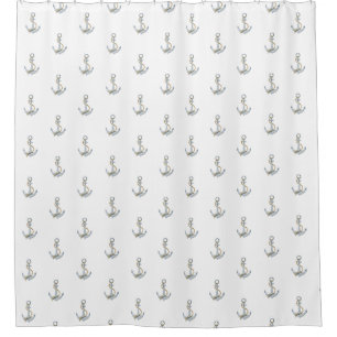 Zee schip Anchor Douchegordijn